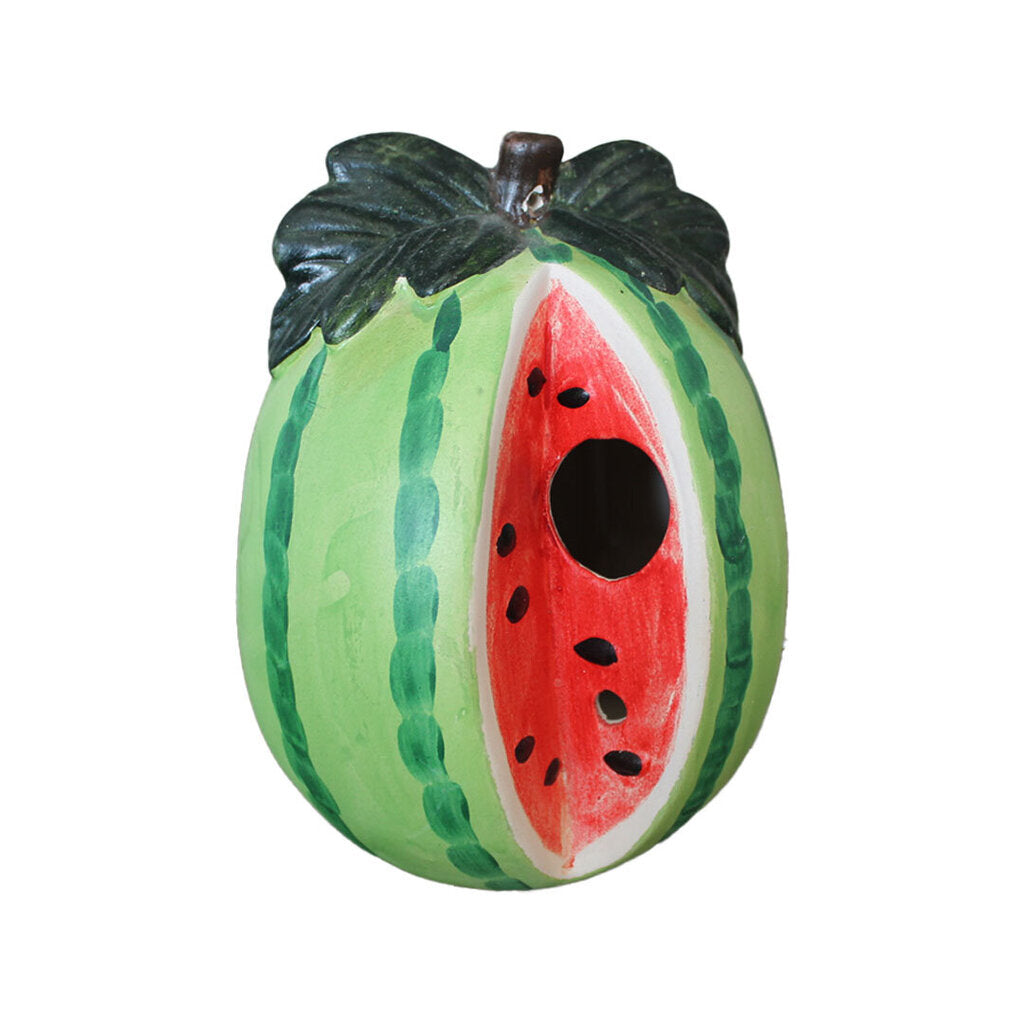 Hand Painted Watermelon Bird House