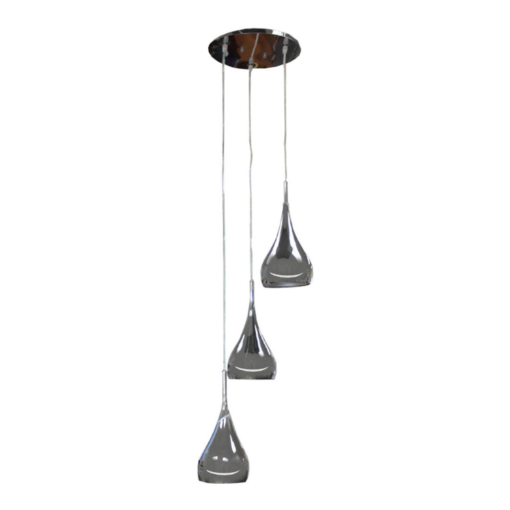 Lindsey 3-Light Satin Nickel Pendant Ceiling Light