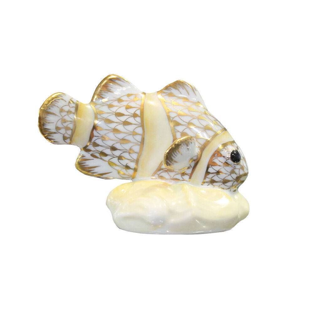 Herend Fishnet Yellow/Gold Koi Fish