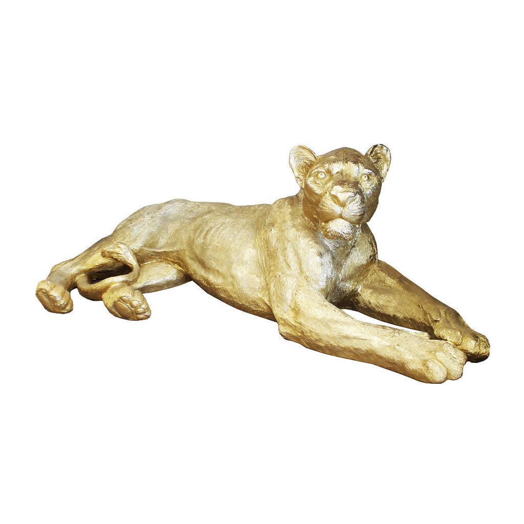 Kare Design Gold Lioness Resting