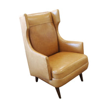 Load image into Gallery viewer, Arteriors Budelli Wing Chairs, Tan Leather
