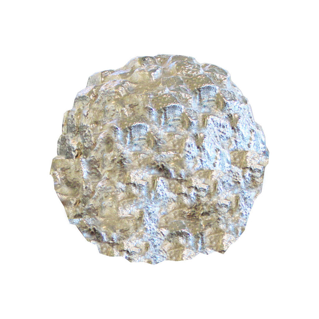 Silver Nugget Ceramic Accent