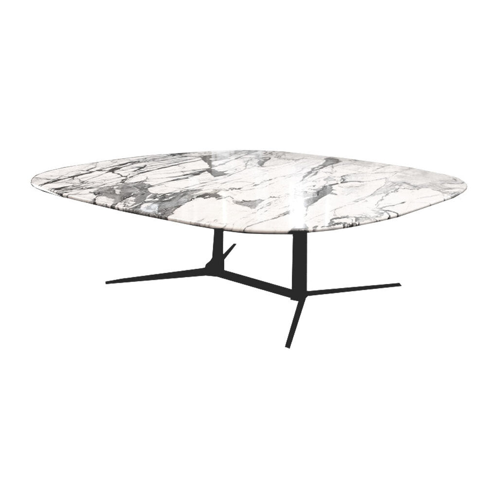 Natuzzi Campus Coffee Table Designed in Italy by Mario Lipparini, Calcutta Marble