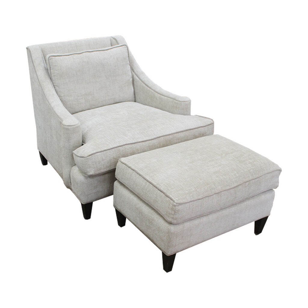 Archaus Furniture Upholstered Lounge Chair w/Ottoman