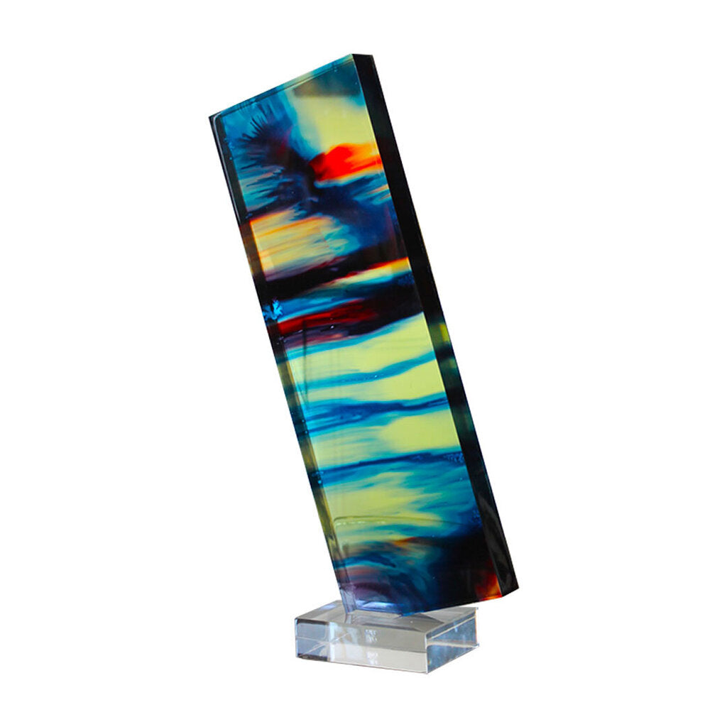 Signed Custom Marbled-Colors Tipsy Tower