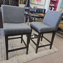 Load image into Gallery viewer, Restoration Hardware Madison Uphols. Bar Chairs (PAIR)
